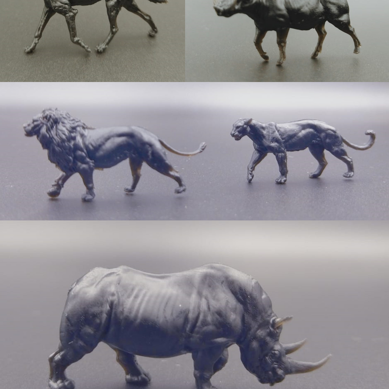25mm resin animals
